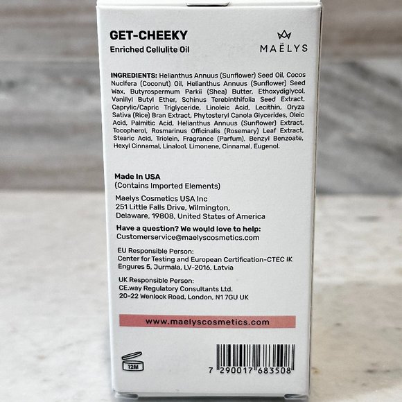 COPY - MAELYS Get Cheeky Enriched Cellulite Oil - Picture 4 of 4